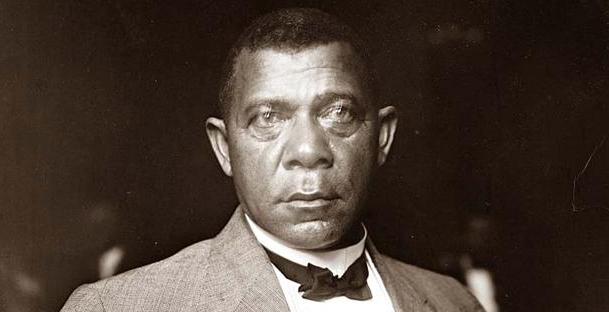 Booker T. Washington (1856-1915) was a black American leader, teacher, 